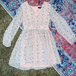 Cottagecore floral pink dress size 6
